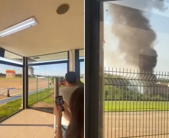 Avião da PM cai perto do Aeroporto de Ipatinga (MG); 3 policiais morrem