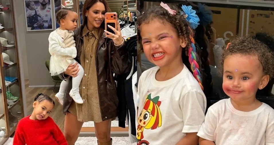 Bruna Biancardi mostra bagunça das filhas após ficarem sozinhas com Neymar