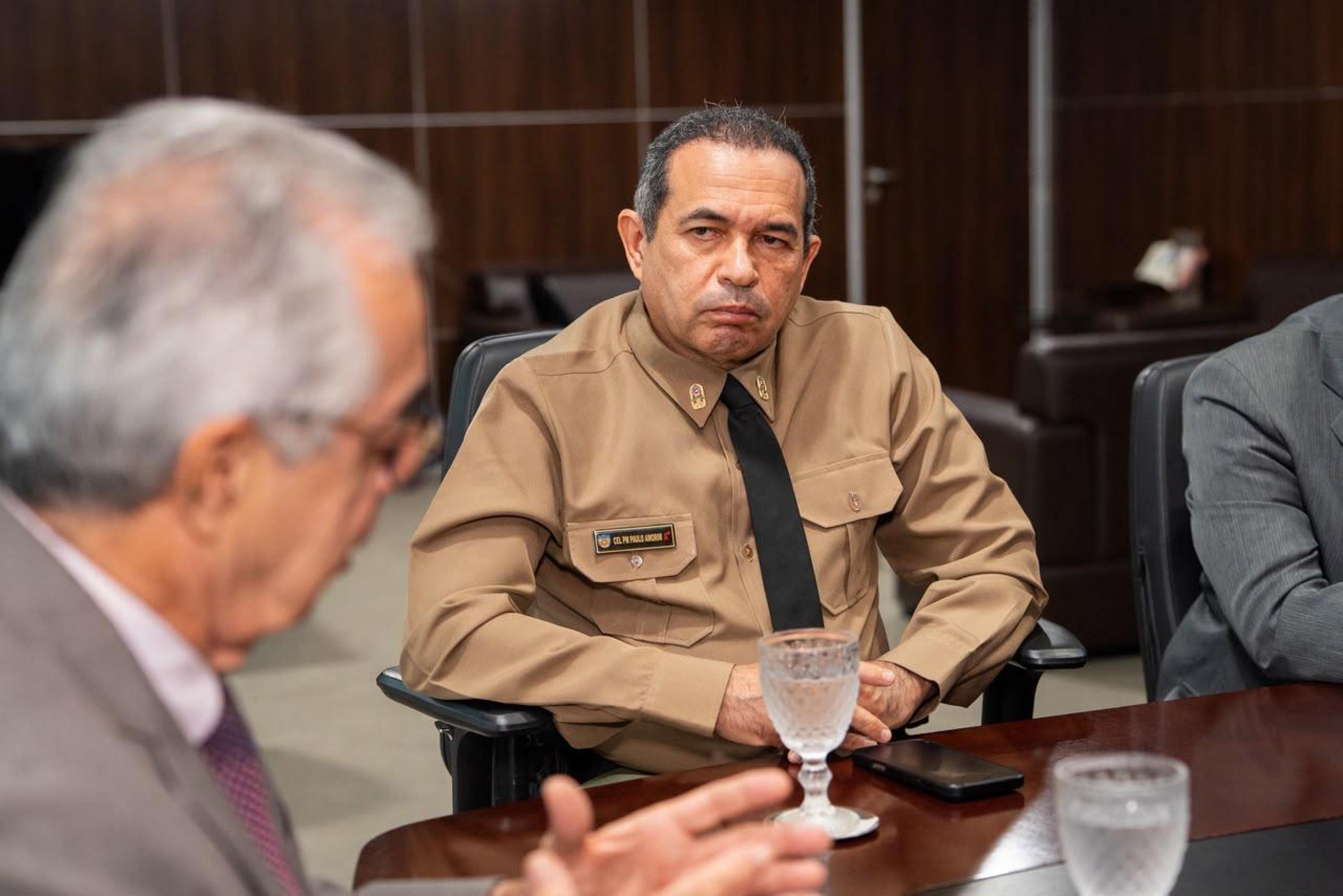 Comandante-geral da PM e presidente do TRE se reúnem para alinhar ações de segurança para o 2º turno