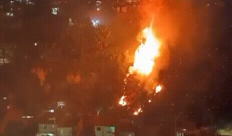 Incêndio de grandes proporções atinge mata em encosta no Vale do Reginaldo
