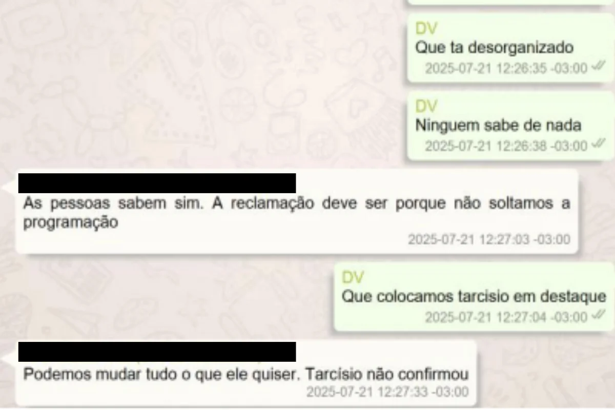 Vorcaro disse que Moraes reclamou "MUITO" de evento em Londres