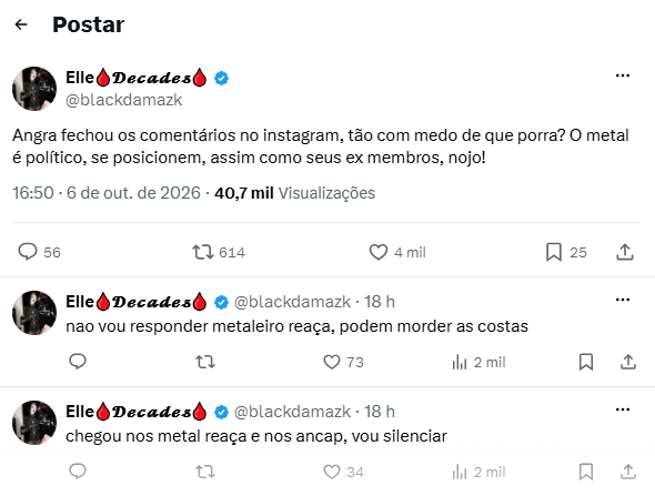 Entenda a nova confusão envolvendo Angra, ex-membros e Eduarda Campopiano
