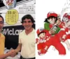 Akira Toriyama era fã de Ayrton Senna e chegou a desenhá-lo como Goku imagem