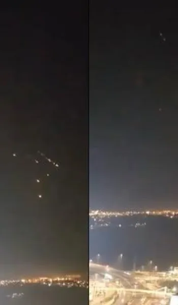 
				
					Explosões: domo israelense e caças interceptam drones do Irã. Video
				
				