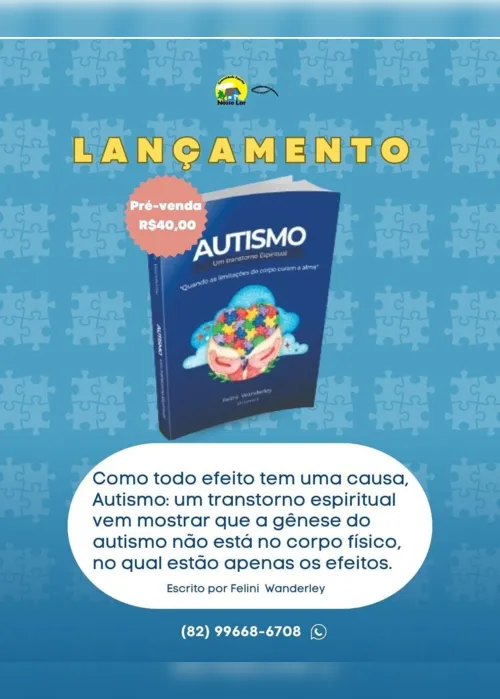 
			
				Nosso Lar lançará novo livro na próxima segunda-feira (29)
			
			