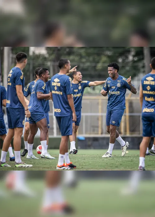 
				Santos faz penúltimo treino antes de enfrentar o RB Bragantino
			
			