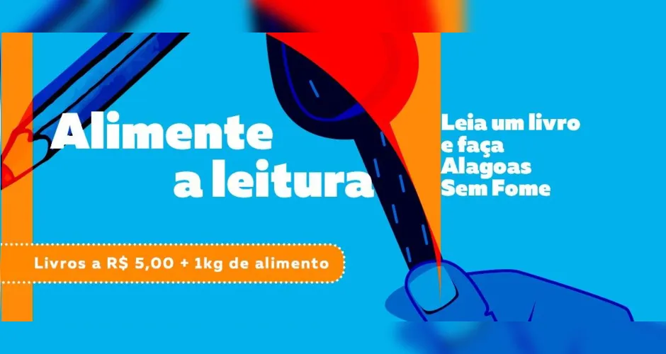 Imagem ilustrativa da imagem Imprensa Oficial anuncia livros a R$ 5 em campanha contra a fome em AL