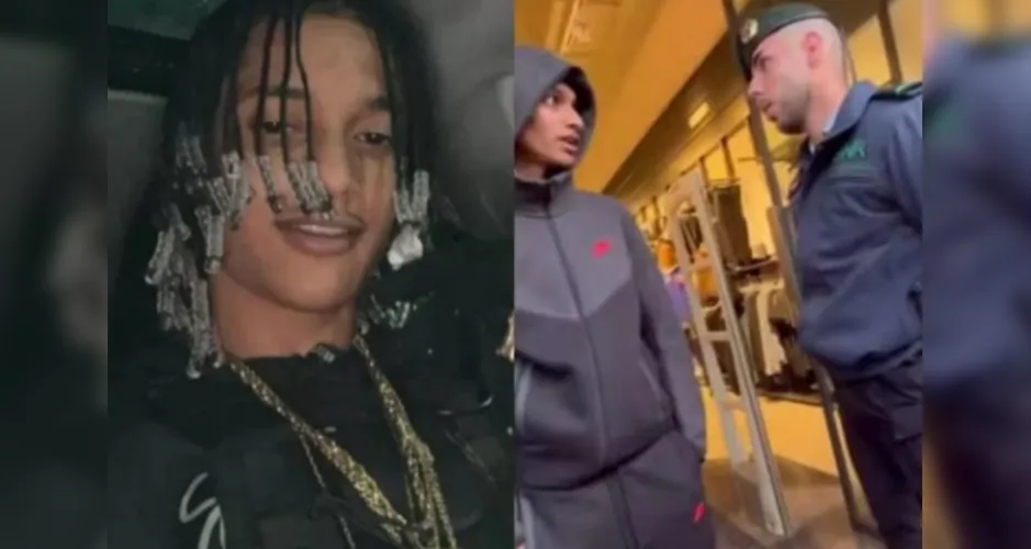 Em um vídeo postado por ele, é possível ver o rapper questionar o policial.