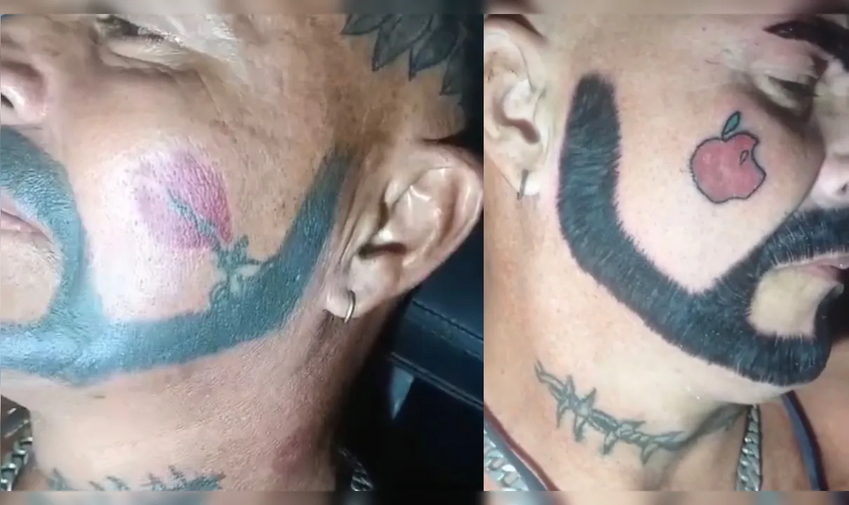 Homem corrige tatuagem de barba e v&iacute;deo viraliza na web