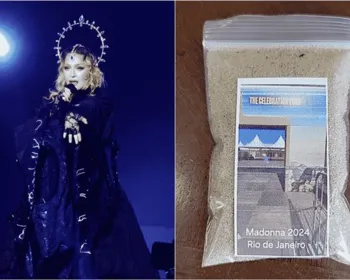 Areia do show de Madonna no RJ é vendida como item de colecionador