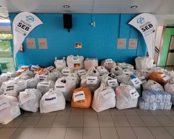 Escola bate recorde em arrecadação de agasalhos para as vítimas do RS