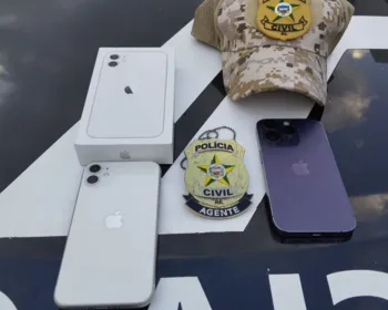 Polícia recupera em Alagoas iPhones furtados no estado do Pará