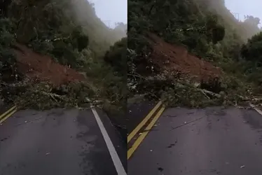 
			
				Deslizamento de terra interdita rodovia em Santa Catarina
			
			