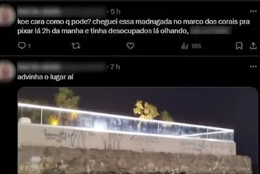 
				Muro do Marco dos Corais é pichado; polícia investiga o caso
			
			