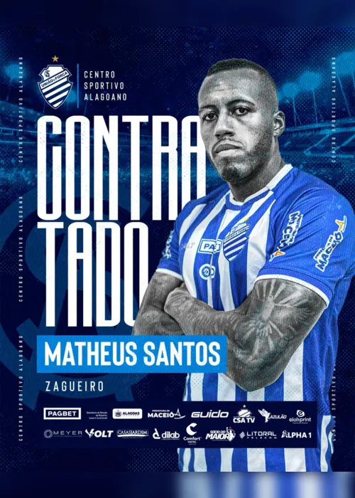 
			
				CSA anuncia os atletas Matheus Santos e Roger
			
			