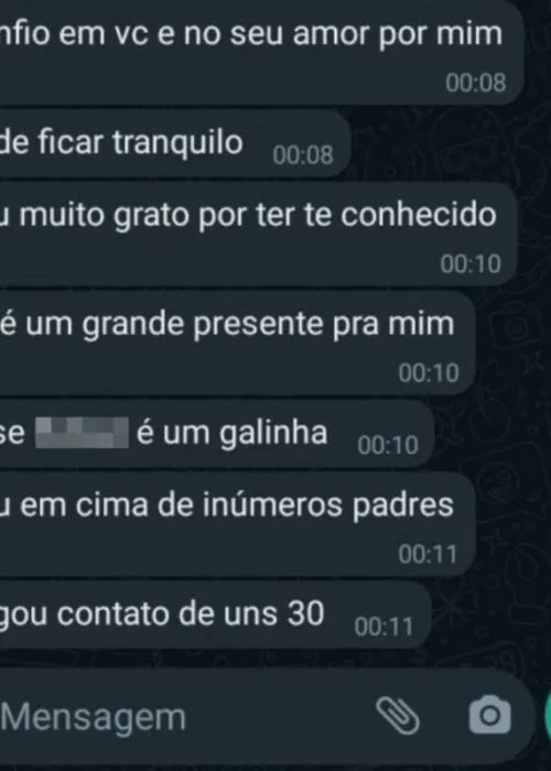 
				
					Conversas mostram relação de alagoano com padre: “Confio no seu amor