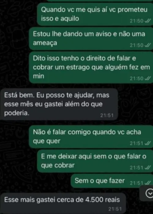 
				
					Conversas mostram relao de alagoano com padre: Confio no seu amor