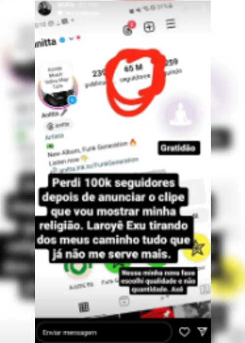 
			
				Veja imagens de rituais postados por Anitta antes de perder seguidores
			
			