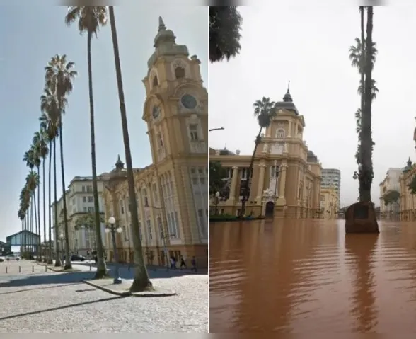 Enchente em Porto Alegre: veja antes e depois das áreas afetadas