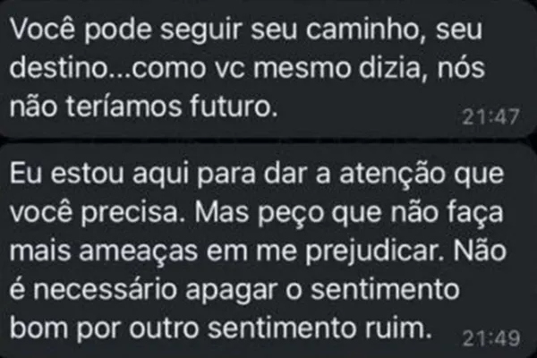 
				
					Conversas mostram relao de alagoano com padre: Confio no seu amor