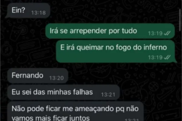 
				
					Conversas mostram relação de alagoano com padre: “Confio no seu amor