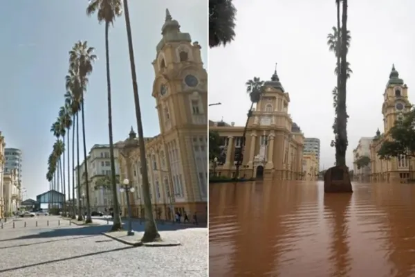 
				
					Enchente em Porto Alegre: veja antes e depois das áreas afetadas
				
				
