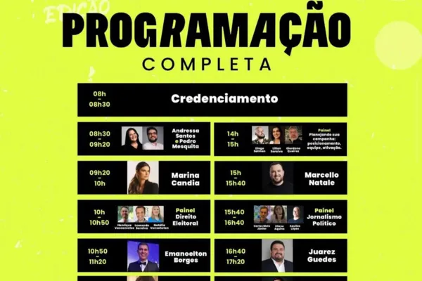 
				
					Maceió recebe maior evento de comunicação política no próximo dia 8
				
				