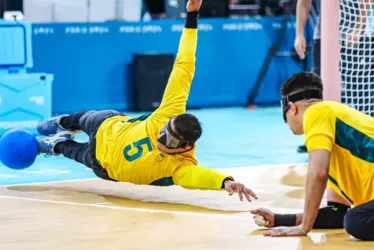 
				Goalball masculino bate EUA e segue invicto na Paralimpíada de Paris
			
			