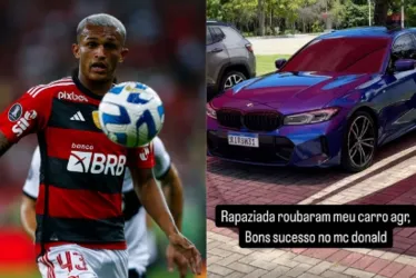 
			
				Jogador do Flamengo tem carro de luxo roubado no Rio de Janeiro
			
			