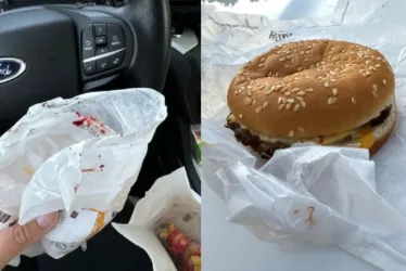 
				Mãe denuncia rede de fast-food após receber lanche com sangue nos EUA
			
			