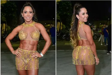 
			
				Mulher Melão dispensa sutiã e exibe abdômen trincado em evento no Rio
			
			