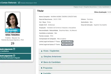 
			
				Vendedora de supermercado de 25 anos é a sexta candidata à Prefeitura de Maceió
			
			