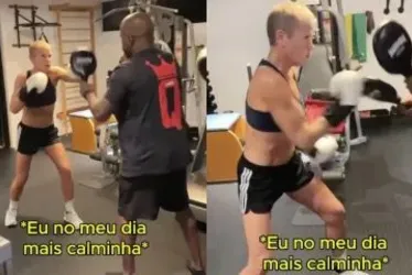 
			
				Xuxa mostra treino de boxe e recebe elogio de Ivete Sangalo
			
			