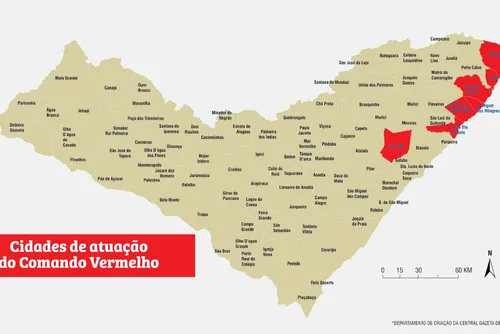 
				20 líderes do Comando Vermelho se refugiam no Rio e seguem gerenciando a facção em Alagoas
			
			