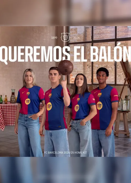 
			
				Com Ronaldinho, Barcelona lança nova camisa para a temporada 2024/2025
			
			