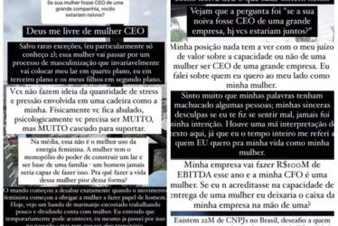 
			
				Após frase machista, empresário sai e mulher assume cargo de CEO
			
			