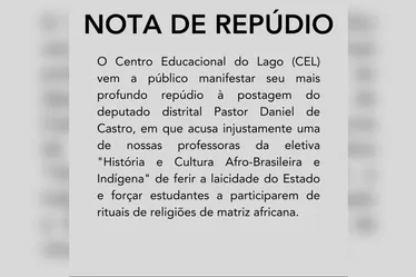 
			
				Deputado acusa escola de ensinar “magia e religião afro” em aula optativa
			
			