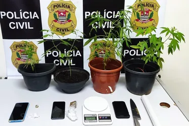 
			
				Dupla é presa com porções e pés de maconha durante operação policial
			
			