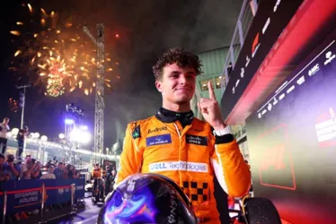 
			
				F1: Lando Norris vence de ponta a ponta o GP de Singapura
			
			