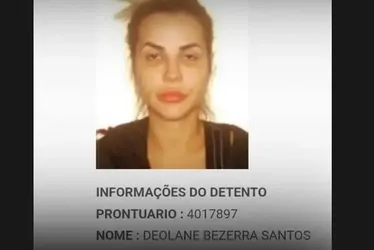 
				Foto: veja registro de Deolane Bezerra no sistema carcerário
			
			