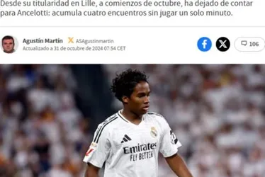 
			
				“Invisível”, diz jornal espanhol sobre Endrick no Real Madrid
			
			