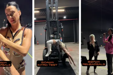 
			
				Katy Perry libera imagens de bastidores de show com megaestrutura no Rock in Rio
			
			
