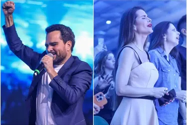
			
				Luciano faz primeiro show gospel no Rio com presença da esposa
			
			