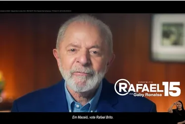 
			
				Lula entra na campanha de Rafael Brito com vídeo exibido no guia eleitoral
			
			