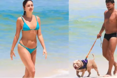 
				Sophie Charlotte e Xamã curtem praia no Rio de Janeiro
			
			