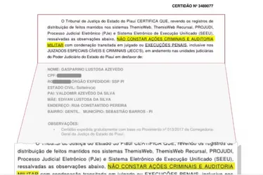 
			
				Tribunal emite certidão errada, e condenado por estupro de vulnerável vira suplente de vereador
			
			