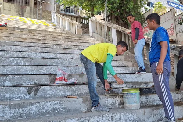 	Cerâmicas de escadaria no Centro são furtadas durante obra de revitalização; prejuízo de R$ 30 mil	