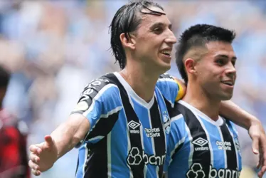 
			
				São Paulo perde no Sul, e Grêmio praticamente sela permanência na Série A do Brasileiro
			
			