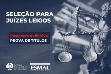 
			
				Veja o resultado definitivo da prova de títulos da seleção para Juiz Leigo
			
			
