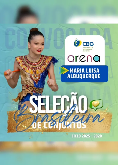 
			
				Atleta alagoana ganha convocação inédita para a Seleção Brasileira de ginástica rítmica
			
			